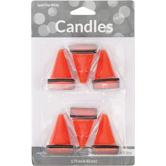 Construction Cone Candles (6/Pkg)