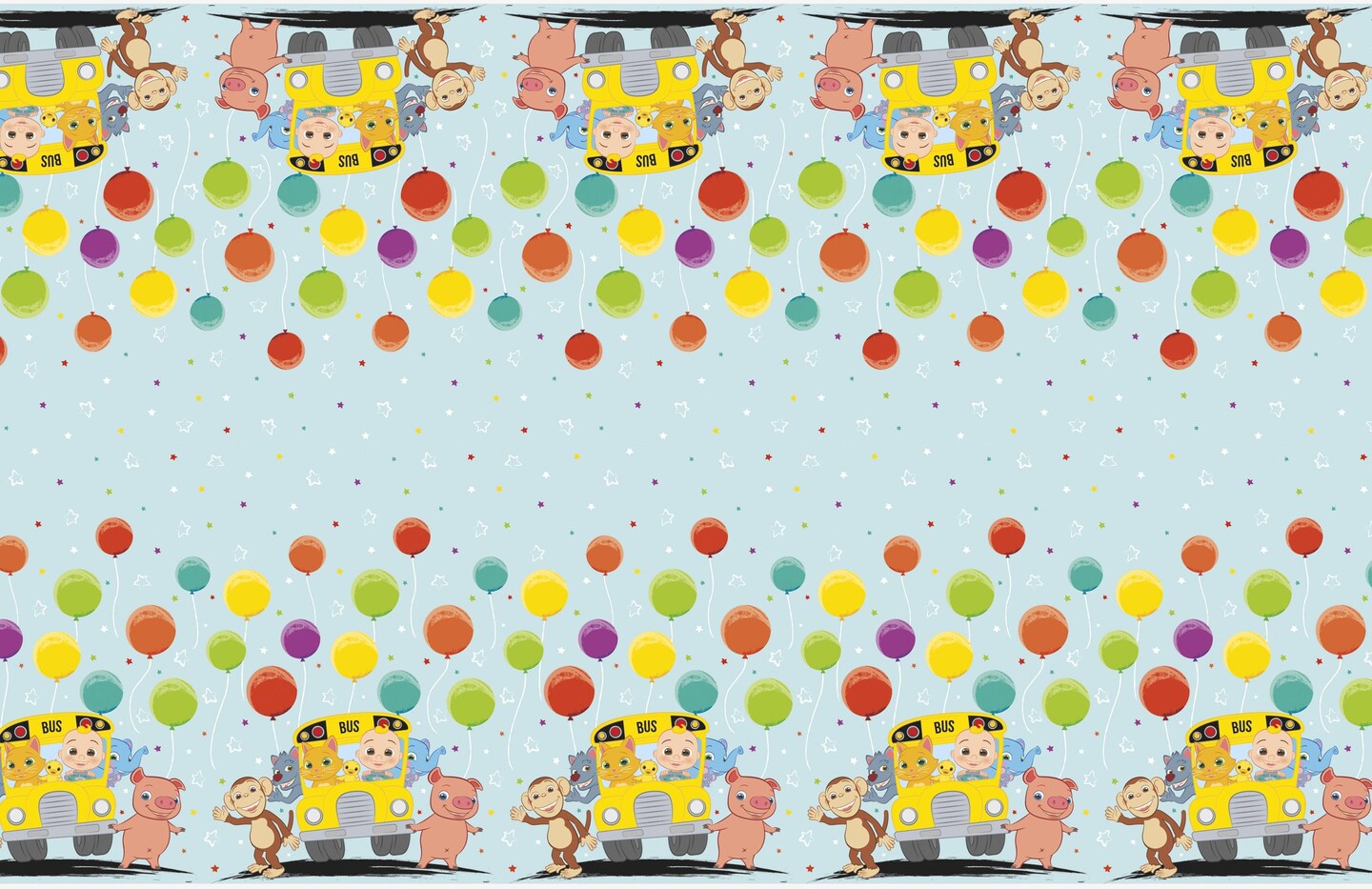 Cocomelon 54&#x22; x 84&#x22; Plastic Table Cover