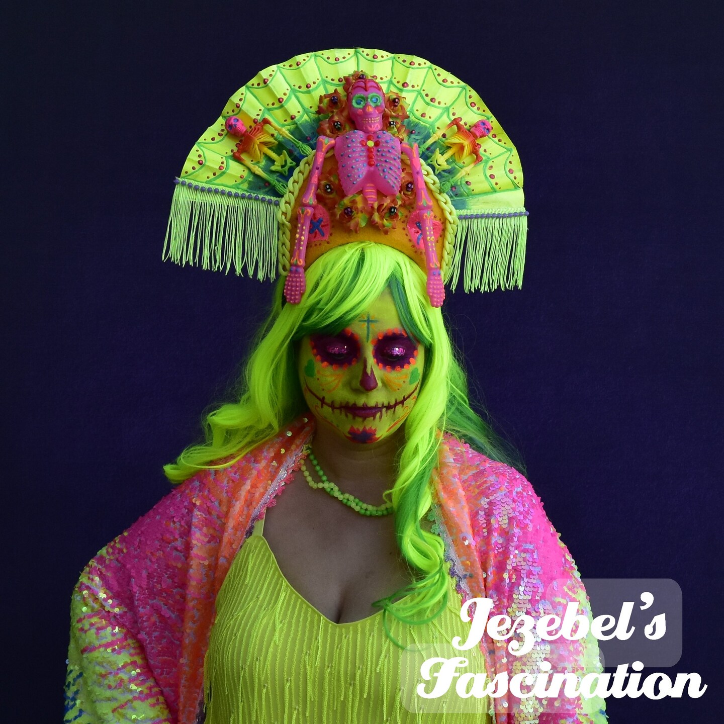 Dia de Muertos Festival Headpiece, Day of the Dead Catrina 