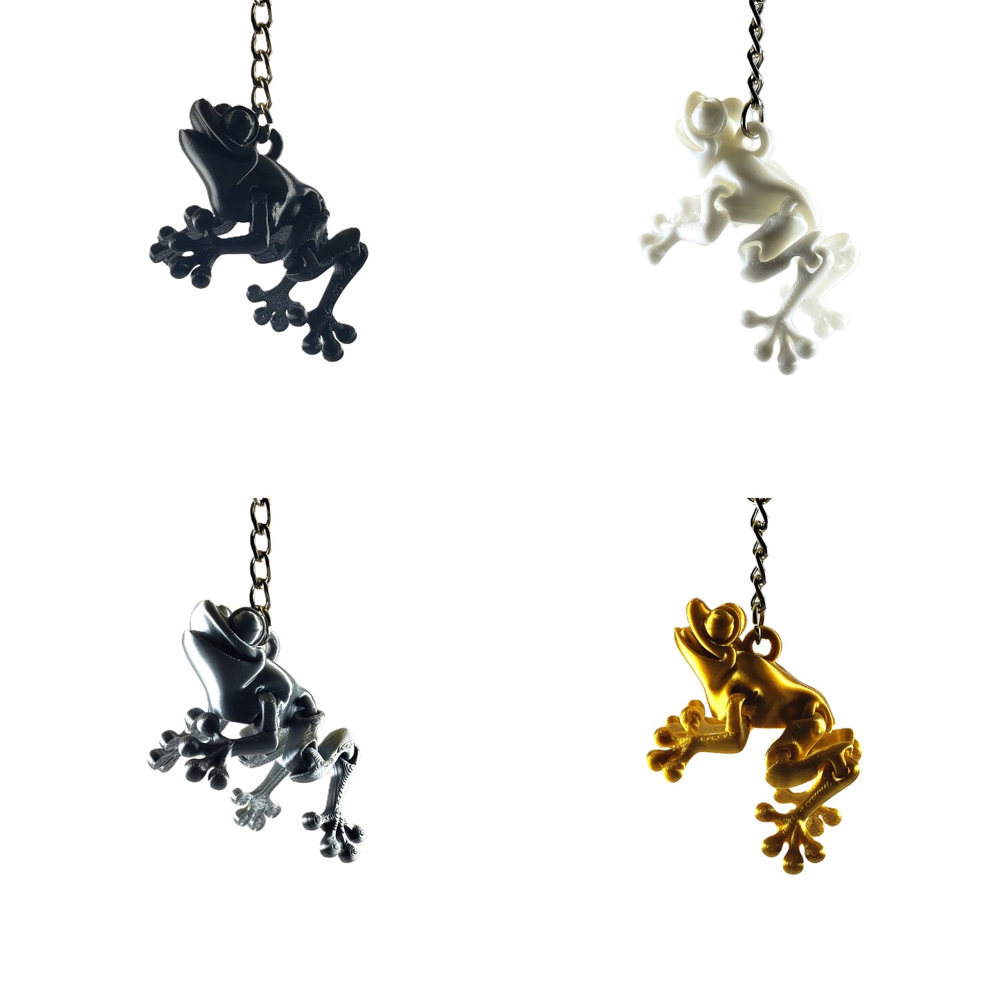 3D Printed Articulating Frog Keychain | MakerPlace by Michaels