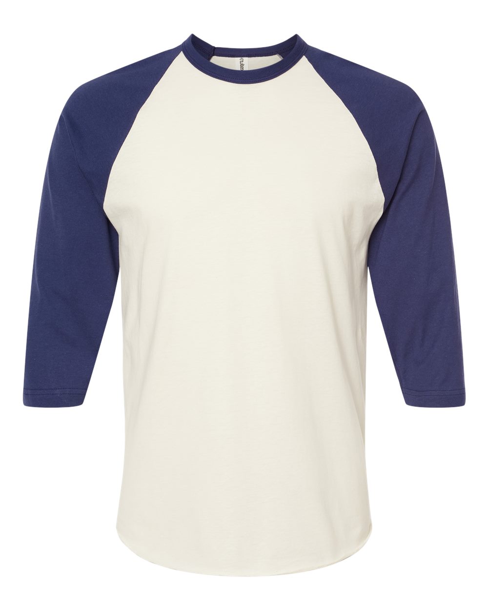 TULTEX&#xAE; Fine Jersey Raglan Crew Neck Three-Quarter Sleeve T-Shirt