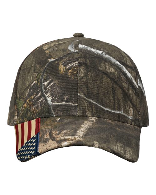 Kati&#xAE; Camo Woven USA Flag Cap