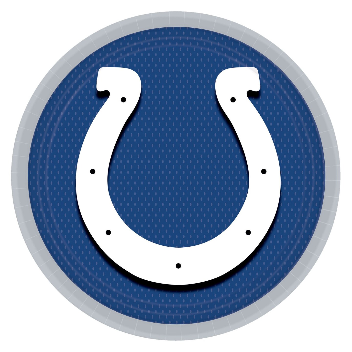 Indianapolis Colts 9&#x22; Round Plates - 8ct