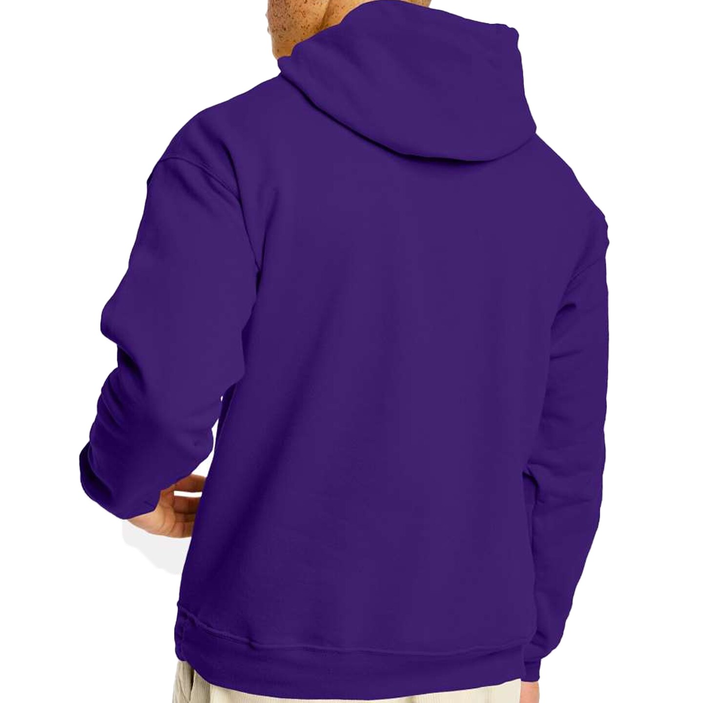 Hanes Men's Ecosmart Fleece Hooded Sweatshirt, Ideal for Cricut & Embroidery