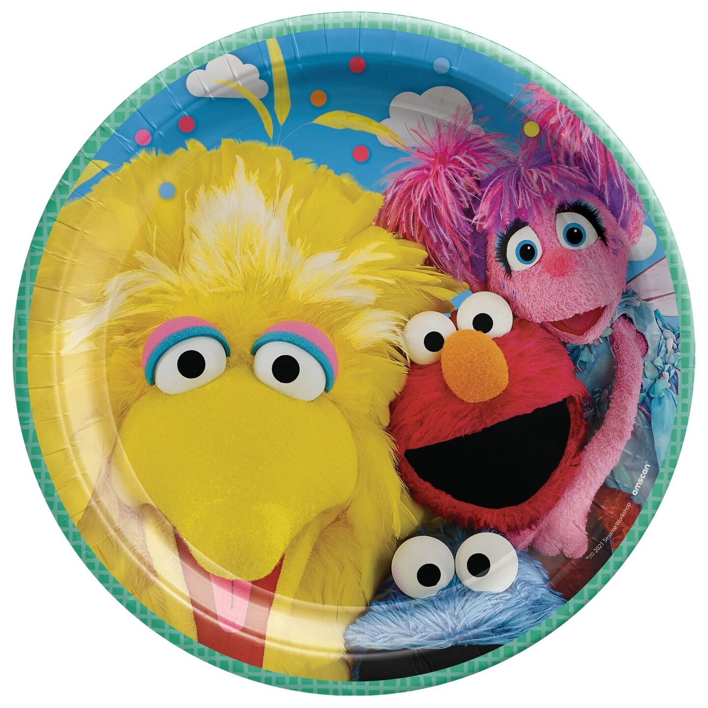 Everyday Sesame Street 9&#x22; Round Paper Plates - 8ct