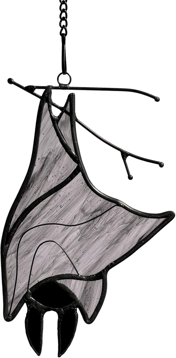 Stained Glass Bat Decor