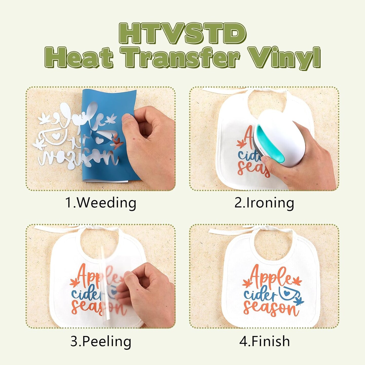 22 Sheets 12 * 10inches HTV Dark Boho Iron on Vinyl for T-Shirts (Dark Boho)