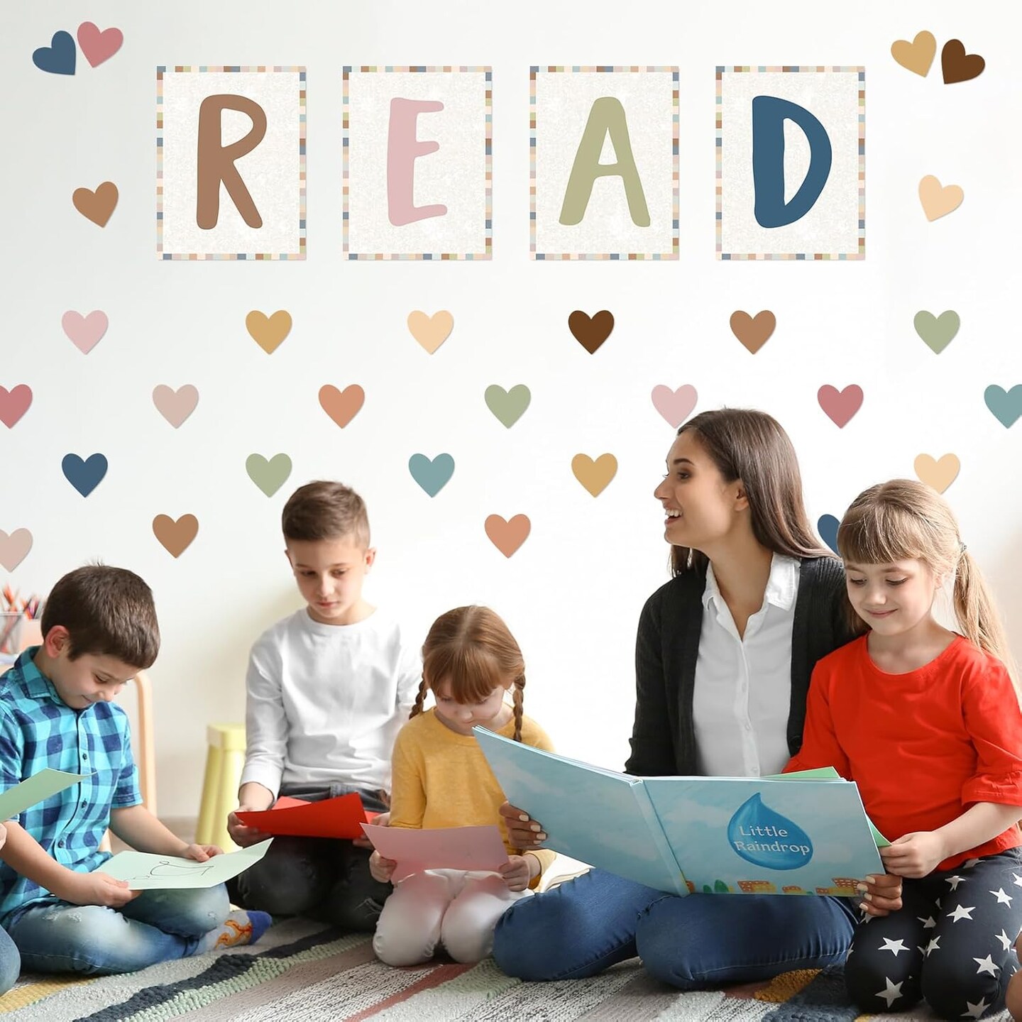 37Pcs Boho Classroom Reading Posters