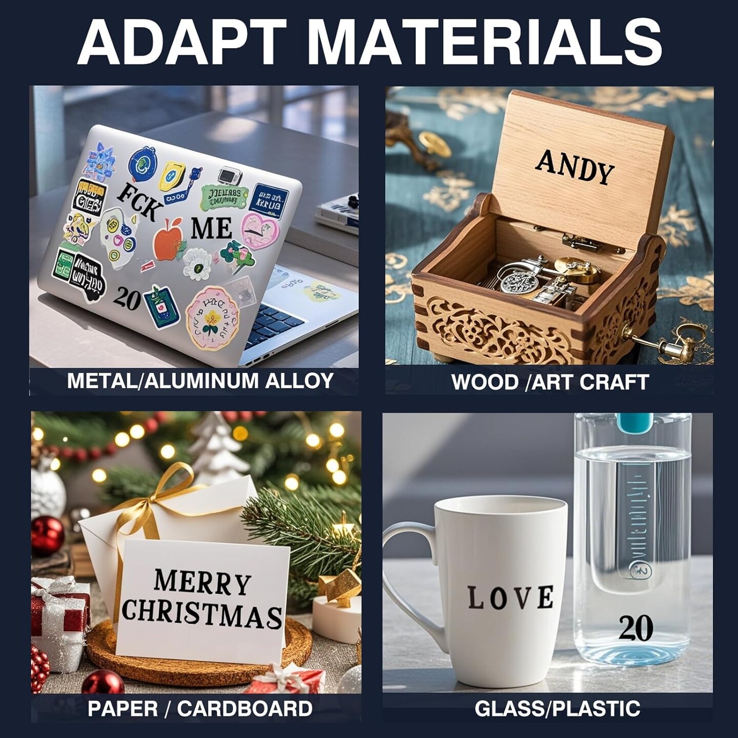 1210 Pieces 10 Sheets Letter Stickers Self-Adhesive Vinyl (Black) 7.3 x 10.2 x 0.3 inches