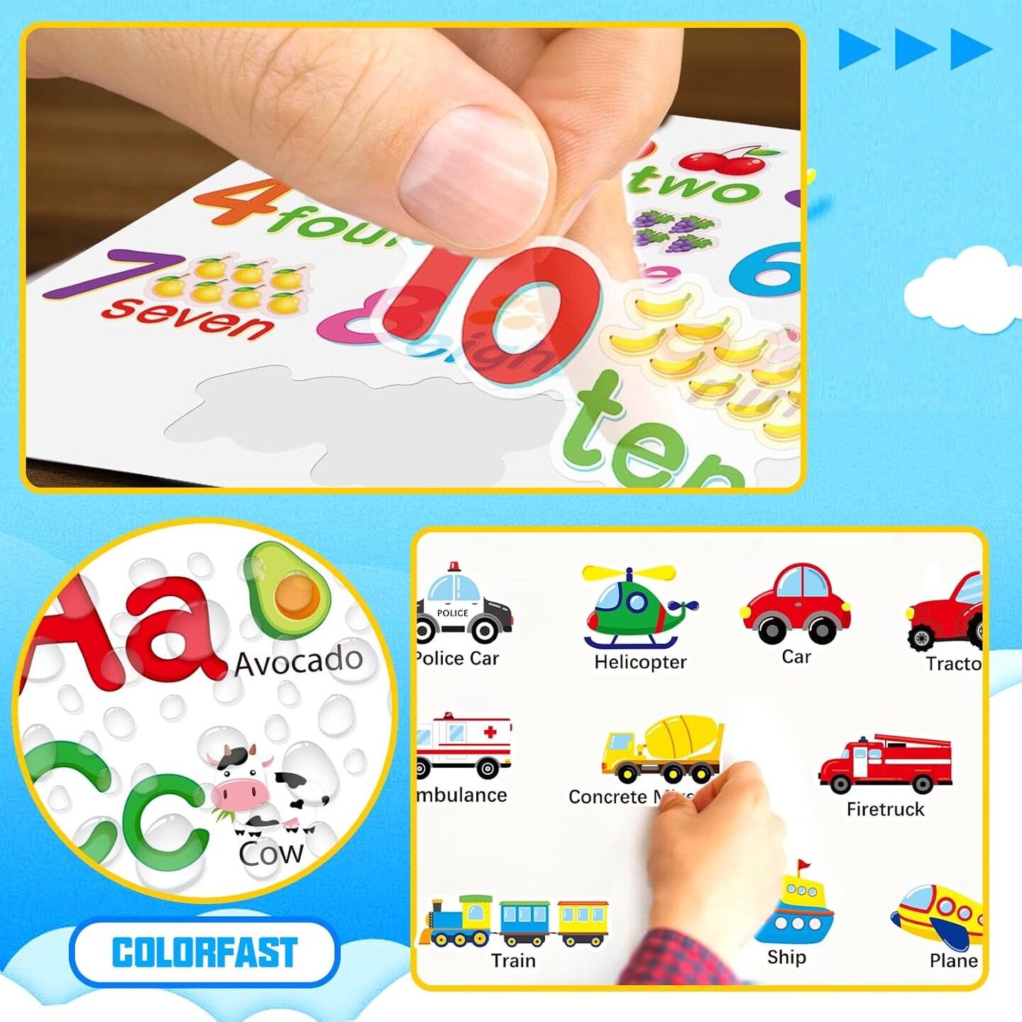 Alphabet Wall Decals for Kids Room