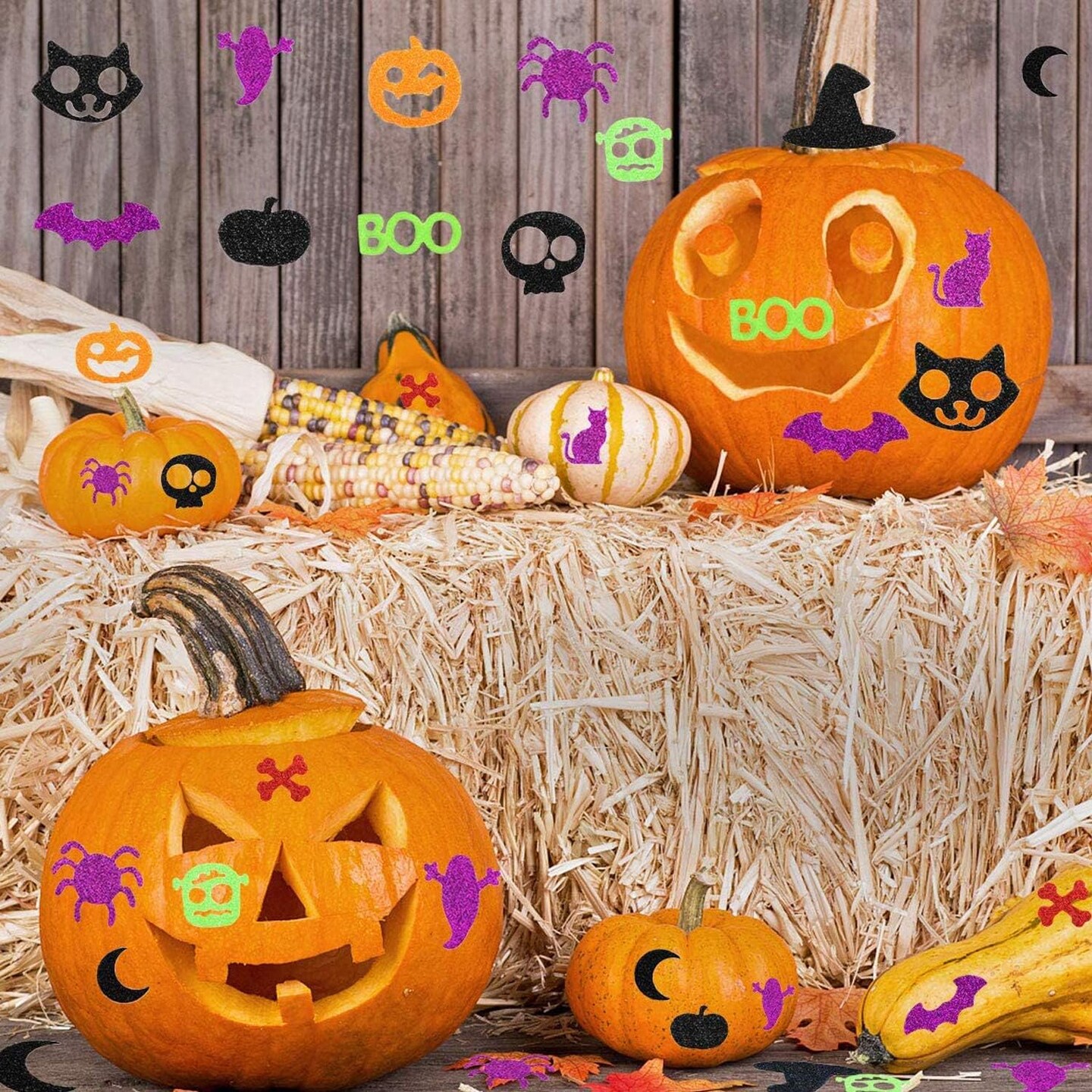 Halloween Foam Stickers Glitter