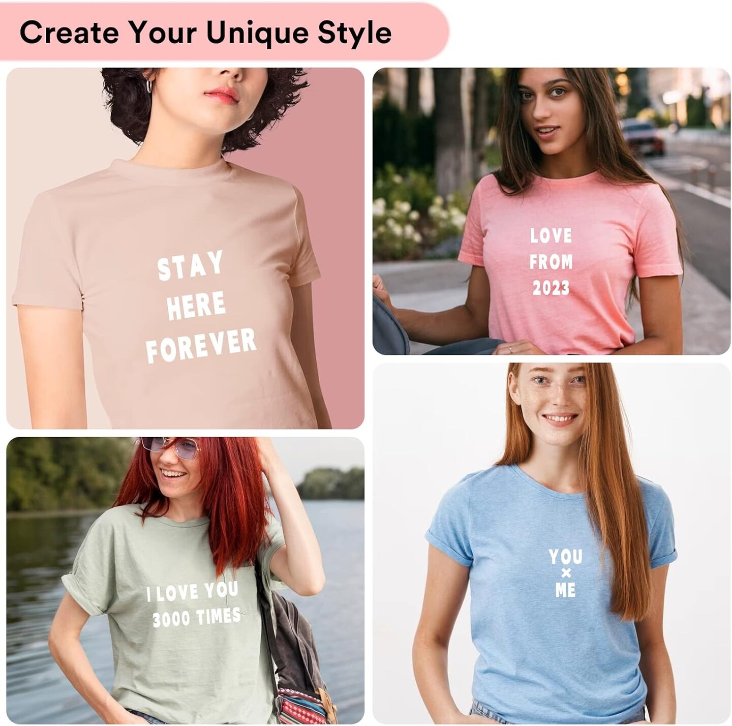 5 Sheets (830 PCS) Iron-On Letters & Numbers – 1 Inch Heat Transfer Vinyl for Clothing, DIY T-Shirt Printing, PU Alphabet Stickers A-Z & 0-9, White