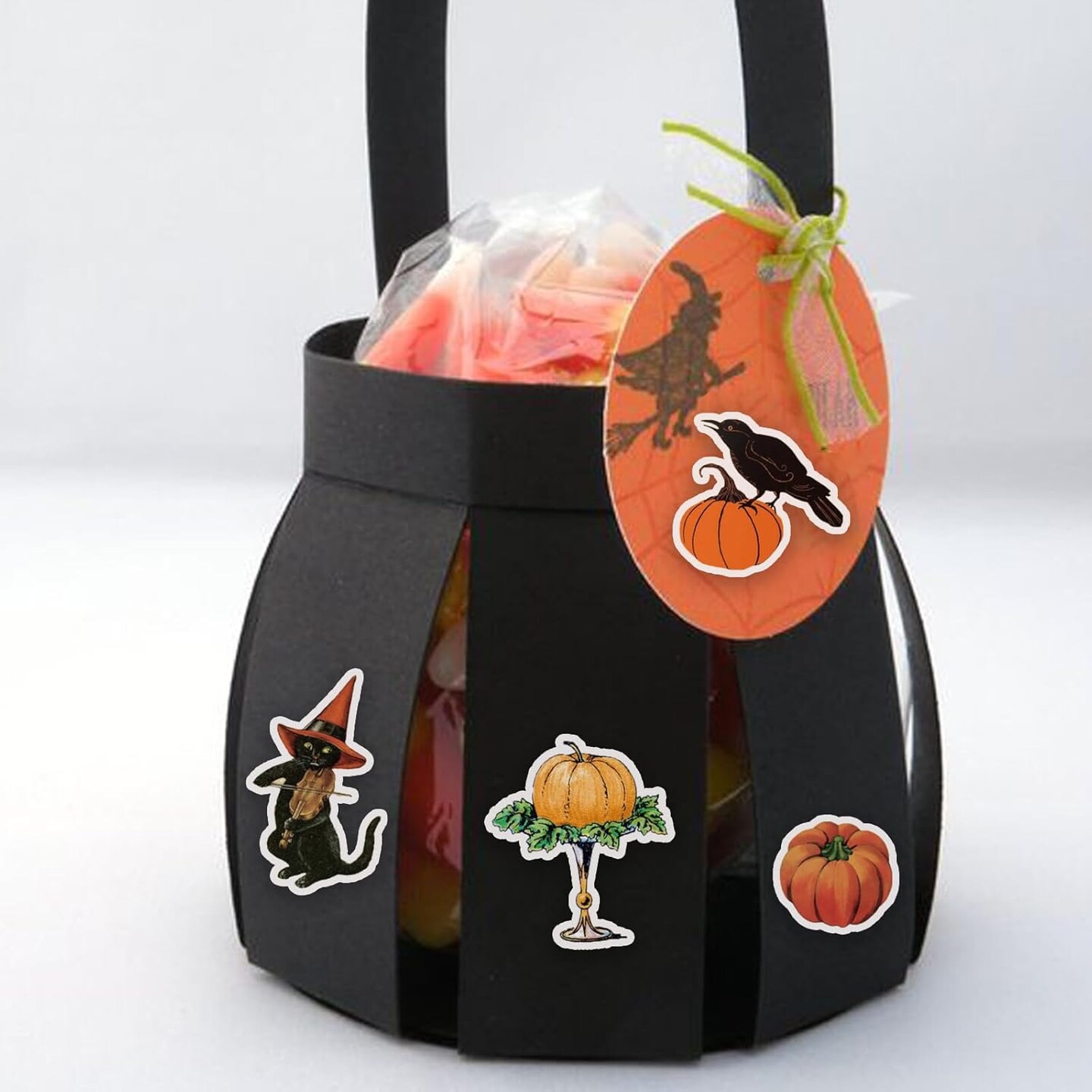 100 Pcs Vintage Witch Stickers for Kids