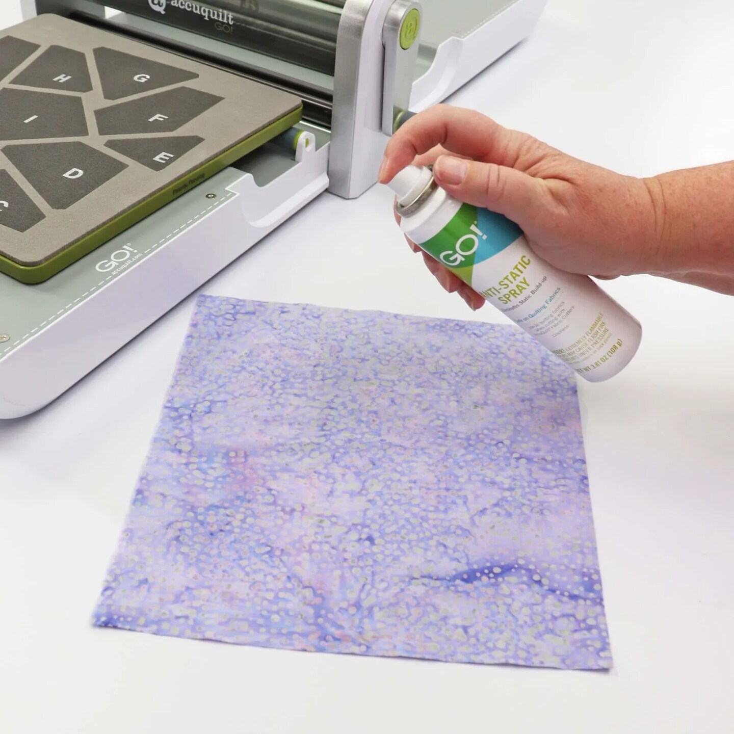 AccuQuilt GO! Anti-Static Spray for Quilting Fabric & Sewing, 3.81 oz Static Eliminator