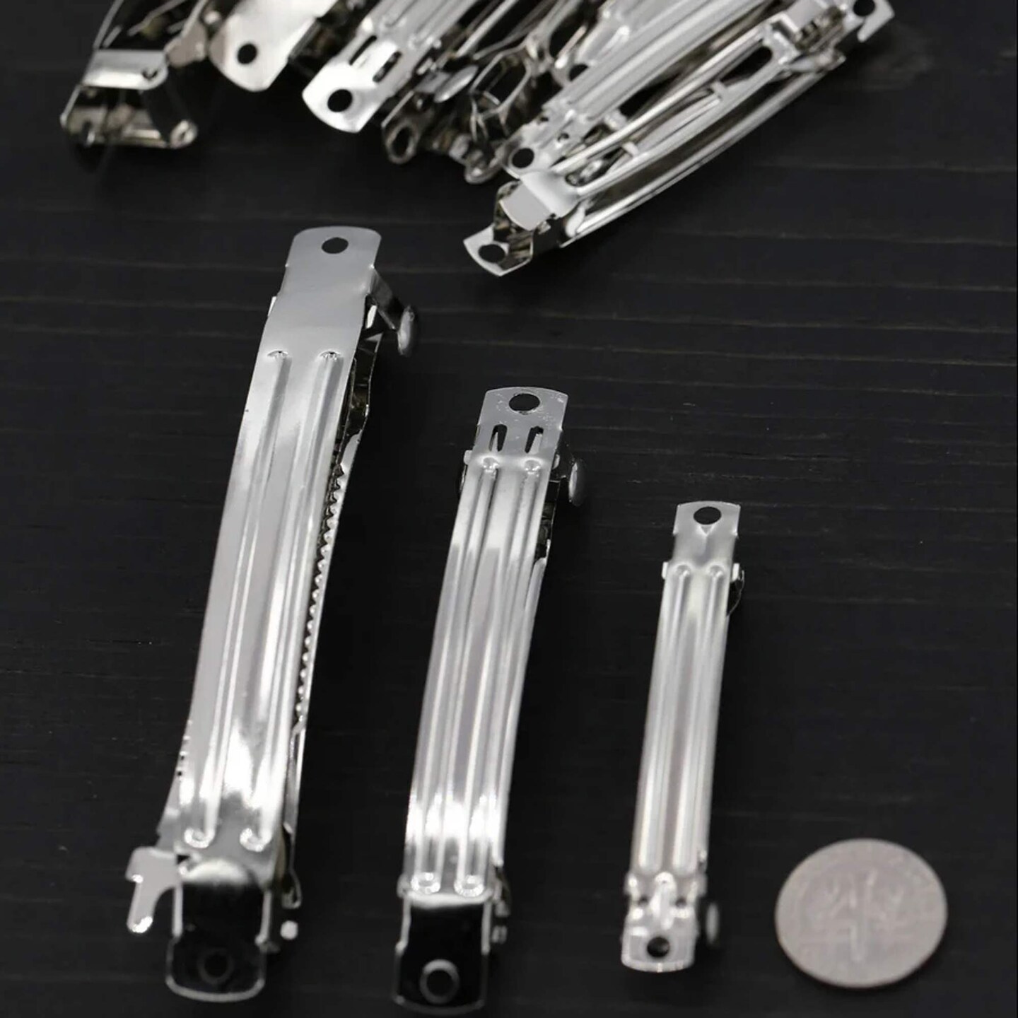 4&#x22; Large Hair Barrette Clips for Bows Set of 4