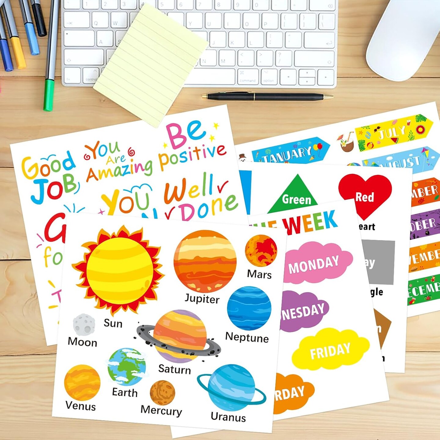 Alphabet Wall Decals for Kids Room