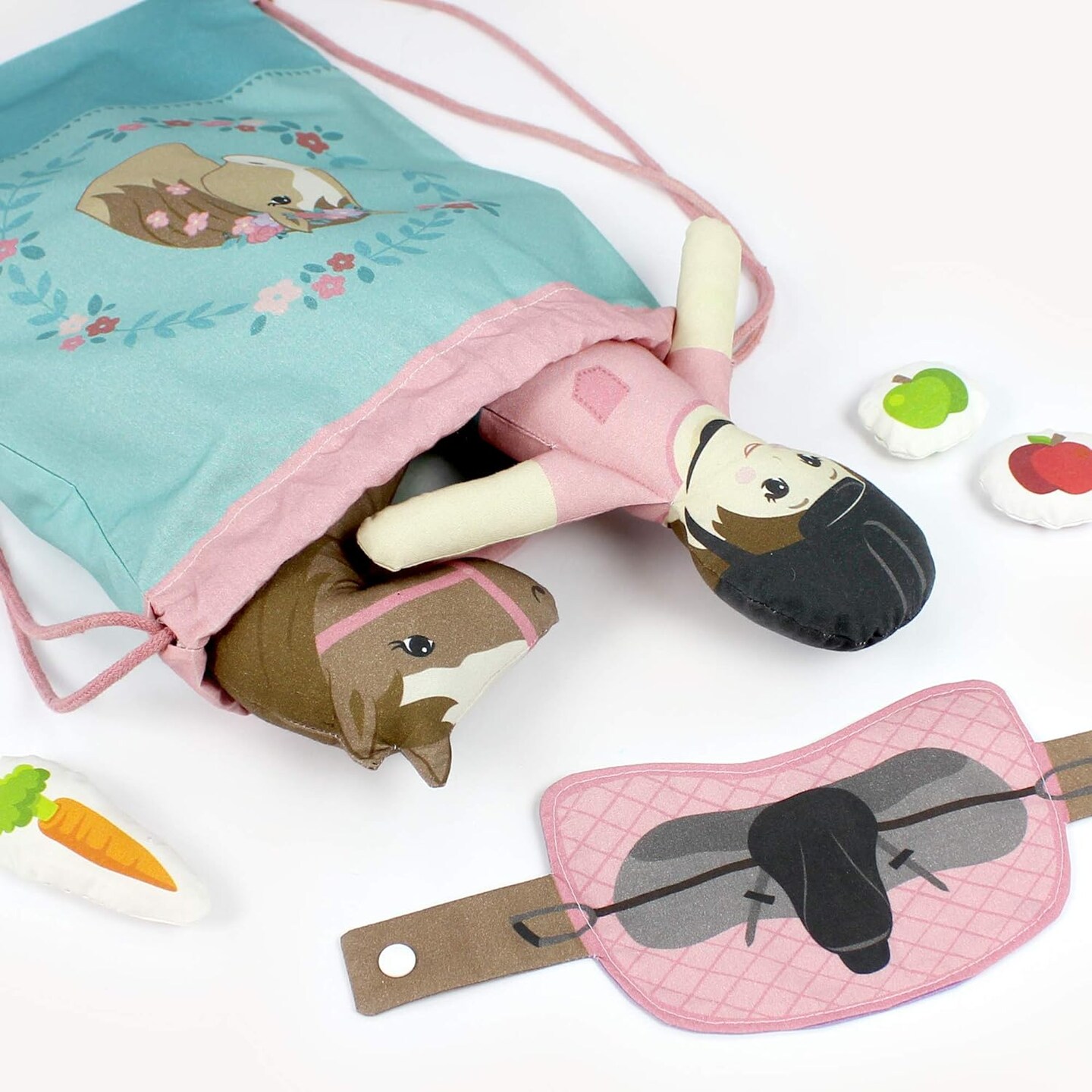 Horse-Themed Fabric Panel Sewing Kit