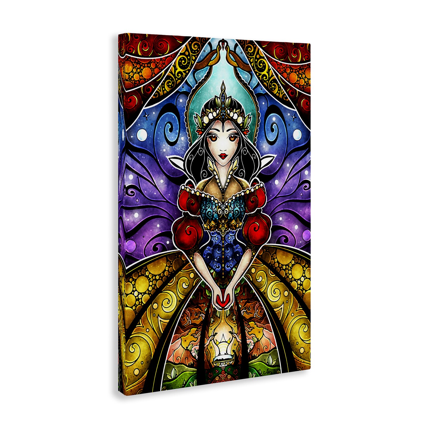 Stupell Industries Nouveau Princess Portrait Canvas Design by Mandie Manzano