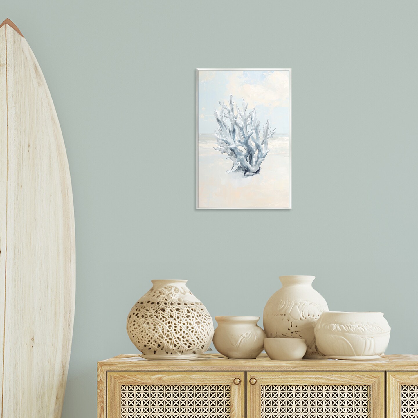Stupell Industries Soft Minimal Coral Branch Wall Plaque Design by Ramona Murdock