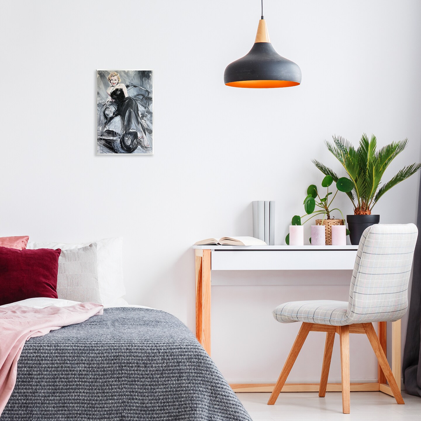 Stupell Industries Timeless Fashion Woman Wall Plaque Design by Lucille Lee