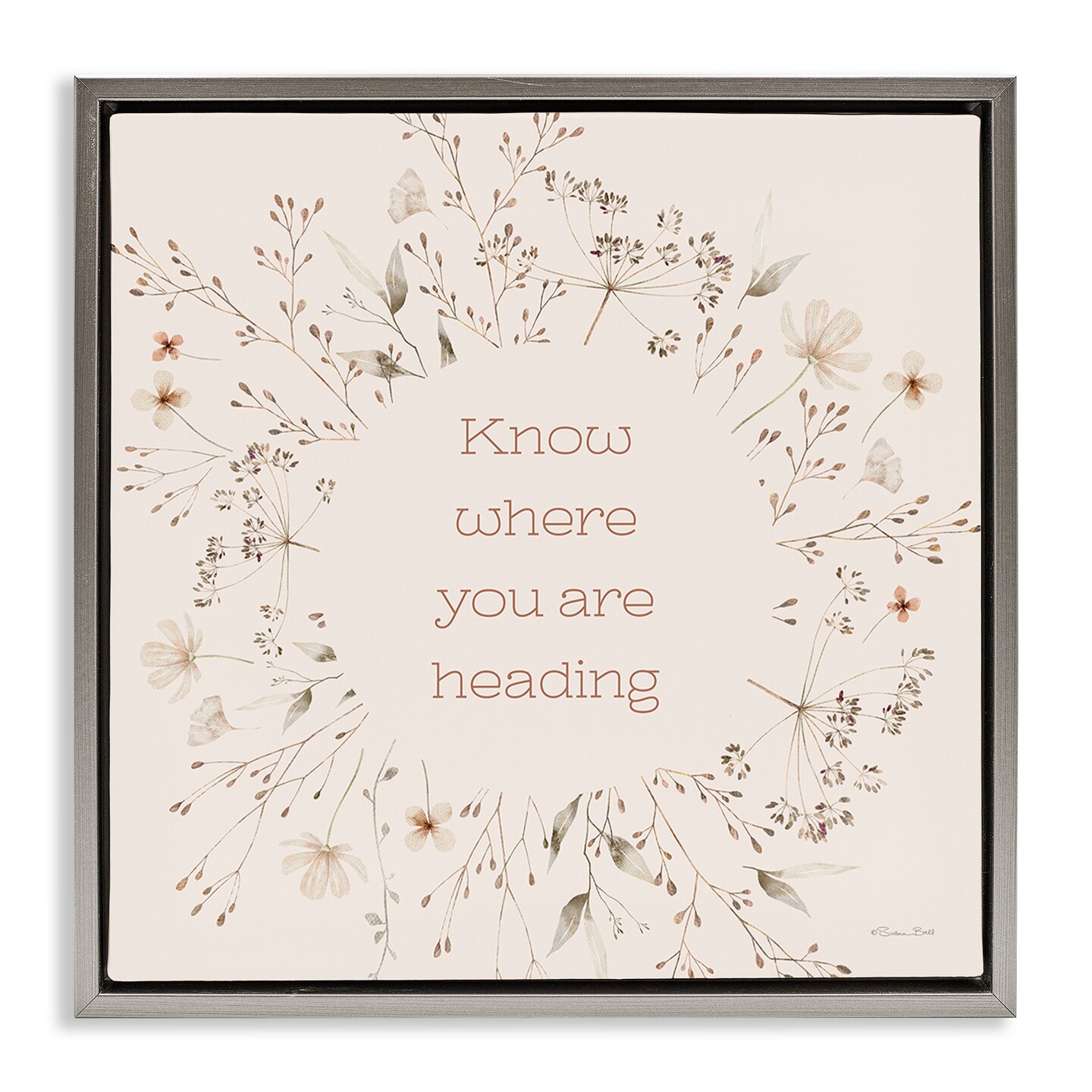 Stupell Industries Know Where You Are Heading Floating Frame Design by ...