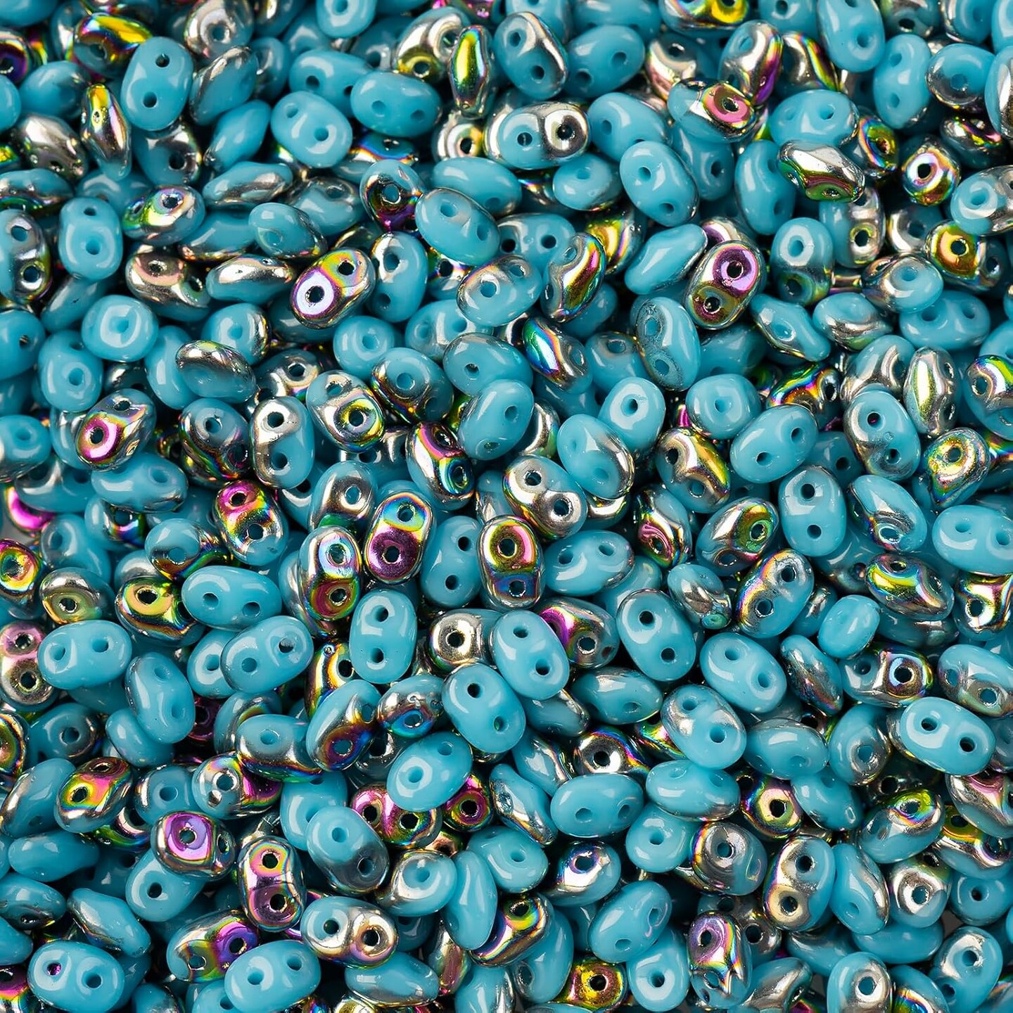 Matubo 2-Hole Czech Glass Vitrail Superduo Beads, 100g, Color