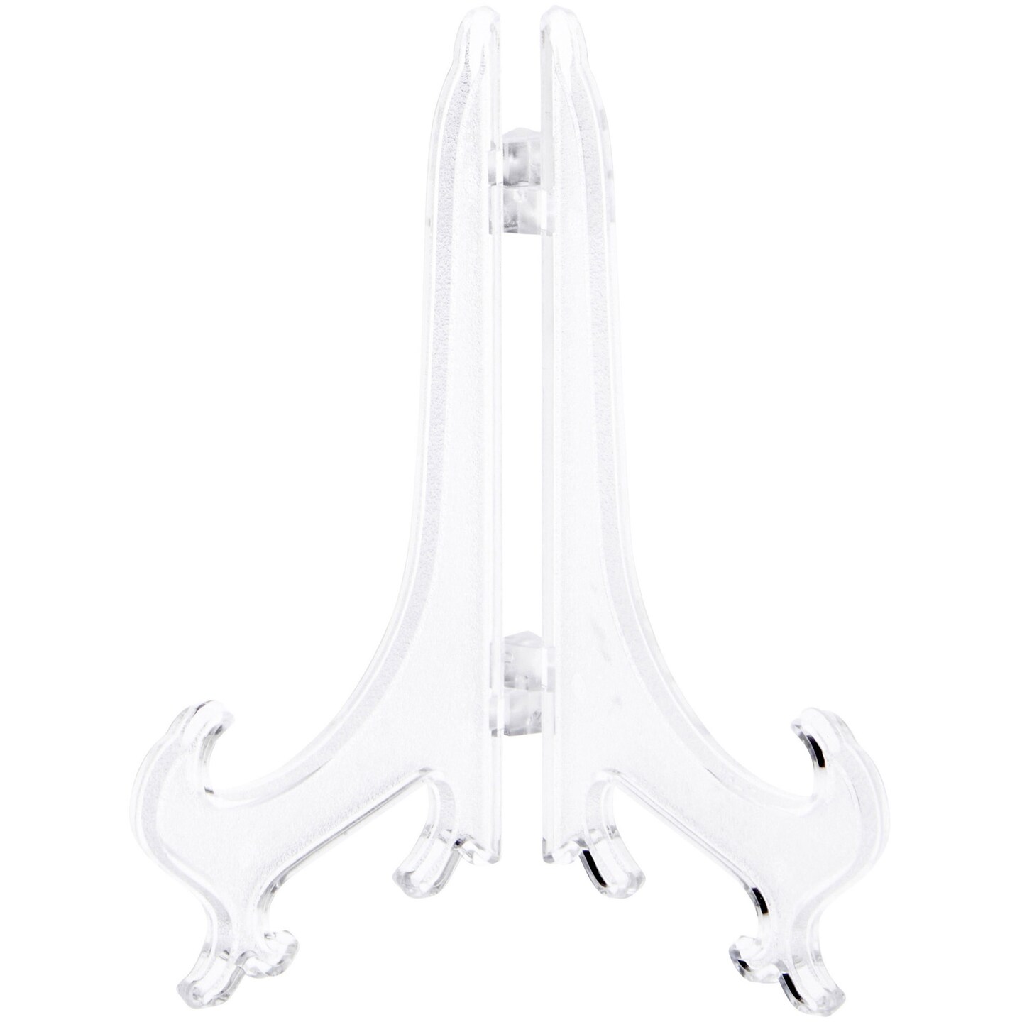 Bard&#x27;s Hinged Clear Plastic Plate Stand, 5&#x22; H x 4&#x22; W x 3.5&#x22; D (For 5&#x22; - 7.5&#x22; Plates)