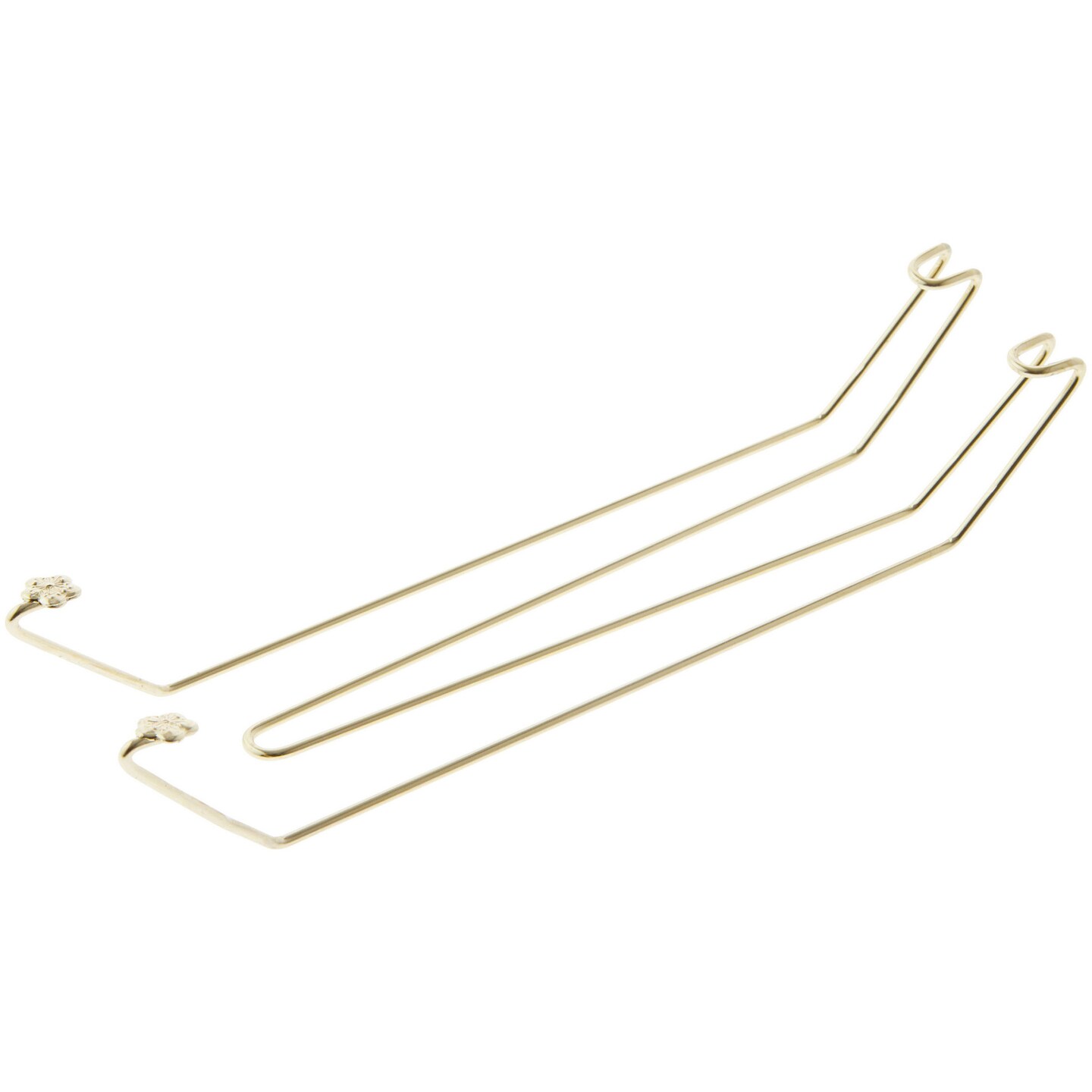 Bard's Gold-toned Wall Mountable Plate Hanger, 8.75" H x 2" W x 1.5" D (For Plates 9.5" - 12")