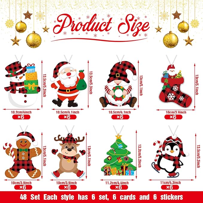 Christmas Arts and Crafts DIY Christmas Ornaments Kit Make Your Own Christmas Craft Projects for Kids Ages 3 4 5 6 8 12