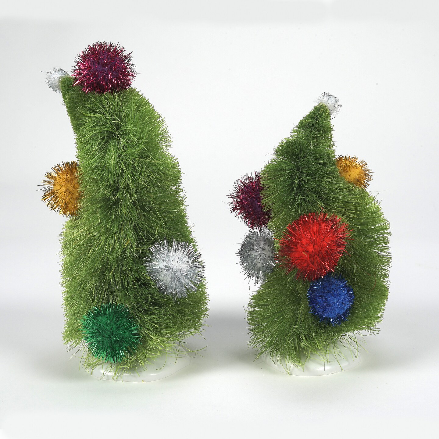 Department 56 Grinch Village Wonky Trees Decorative Accessory Set, 2 Pieces