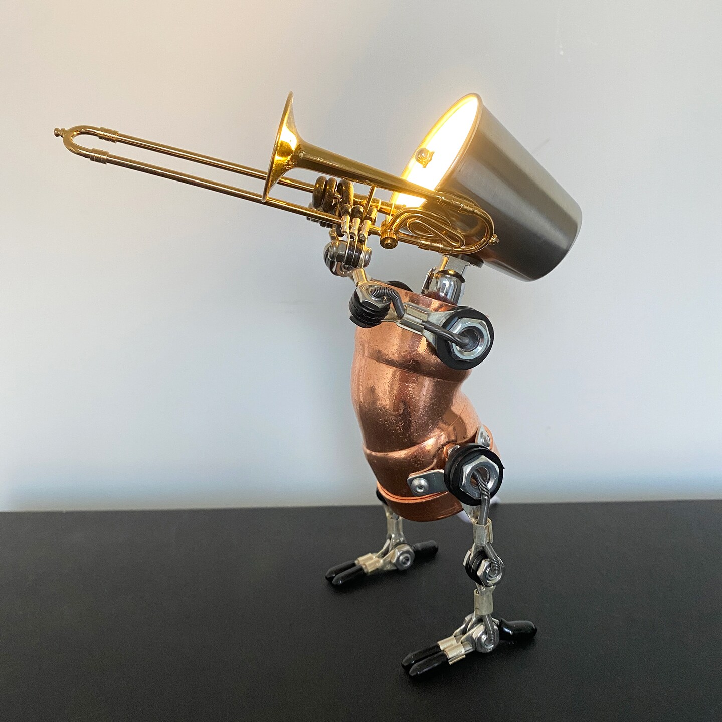 Trombone Player Lamp,Music Studio Decor,Music Room Studio Art
