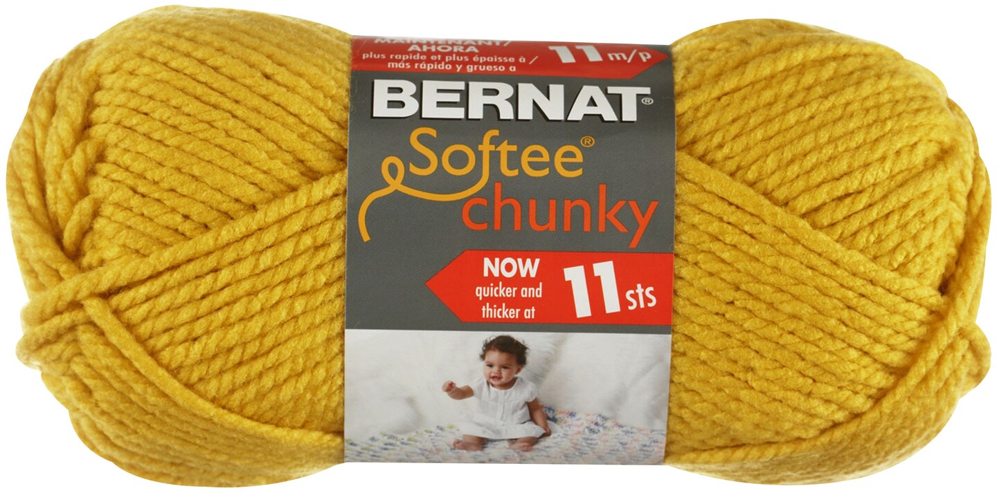 Multipack of 24 - Bernat Softee Chunky Yarn-Glowing Gold