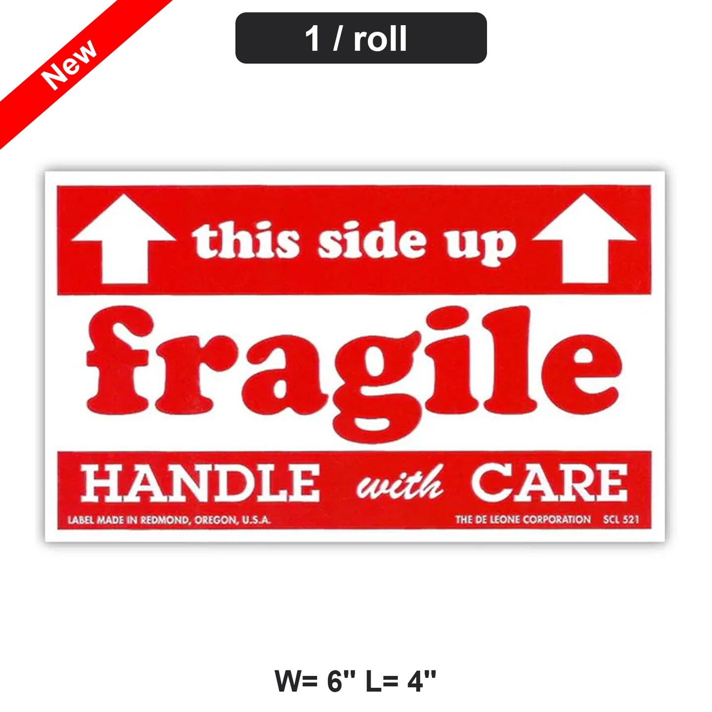 Keep This Side Up Label Essential for Safe Handling Width 6 Length 4