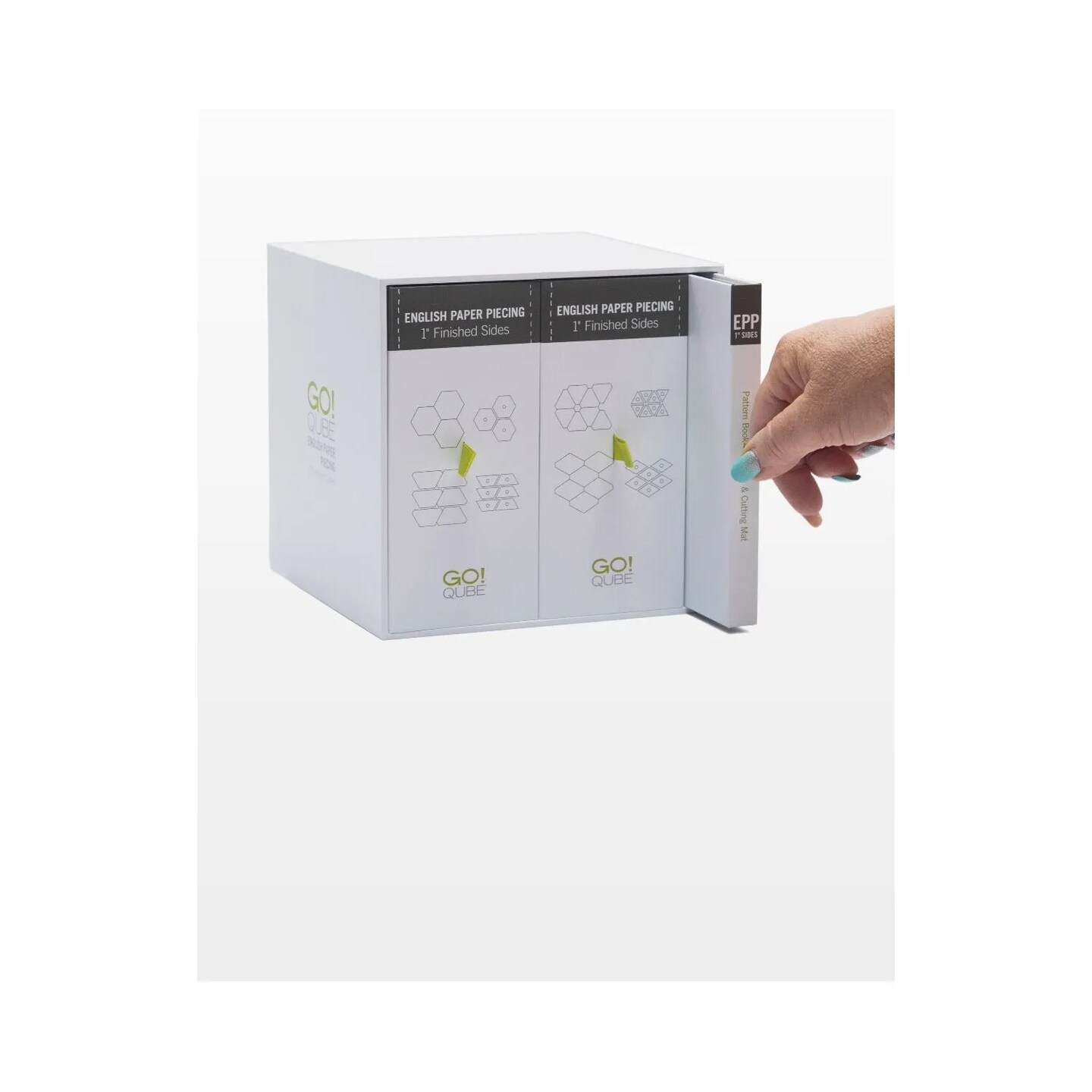 AccuQuilt GO! Qube English Paper Piecing Die – 1" Finished Sides Fabric Cutting Die