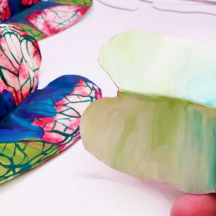 How to Make Painted Paper Plants