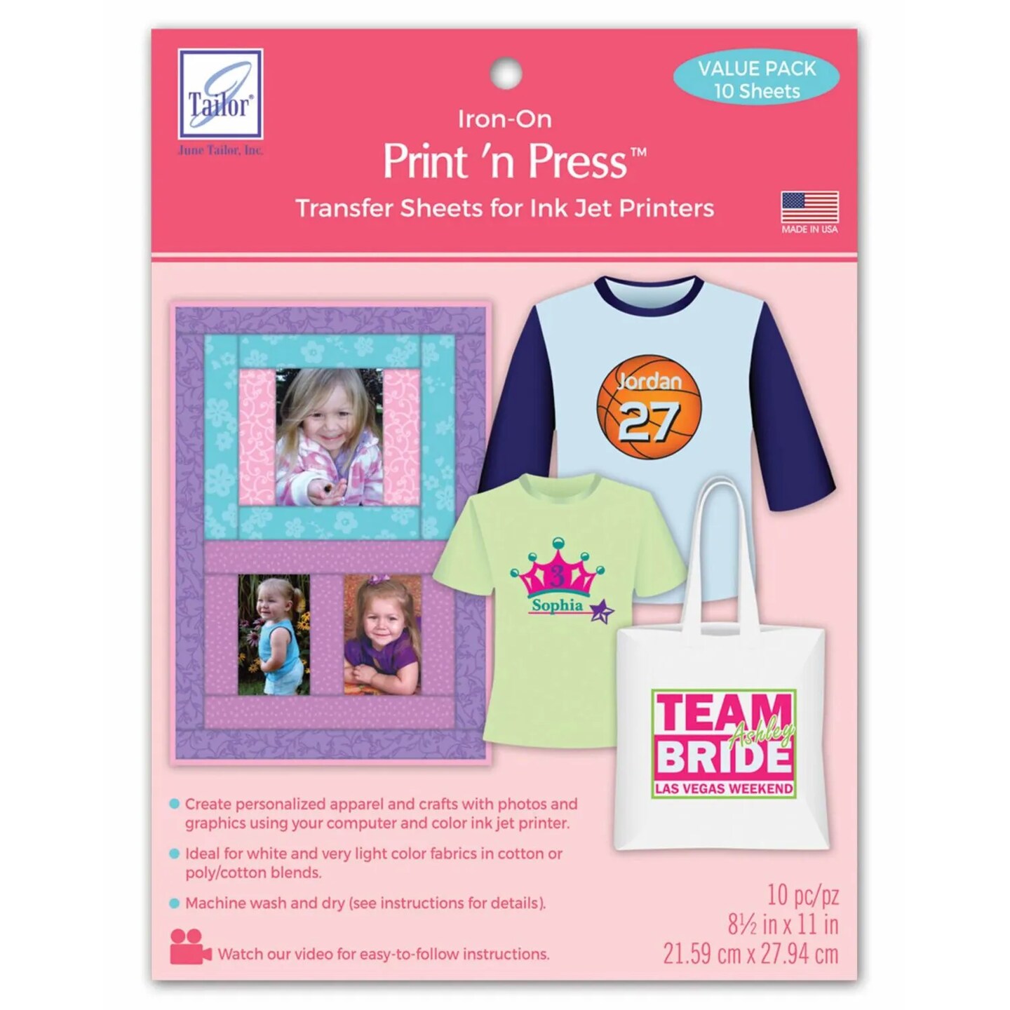 Print &#x2019;n Press Transfer Sheets - 10 Sheets