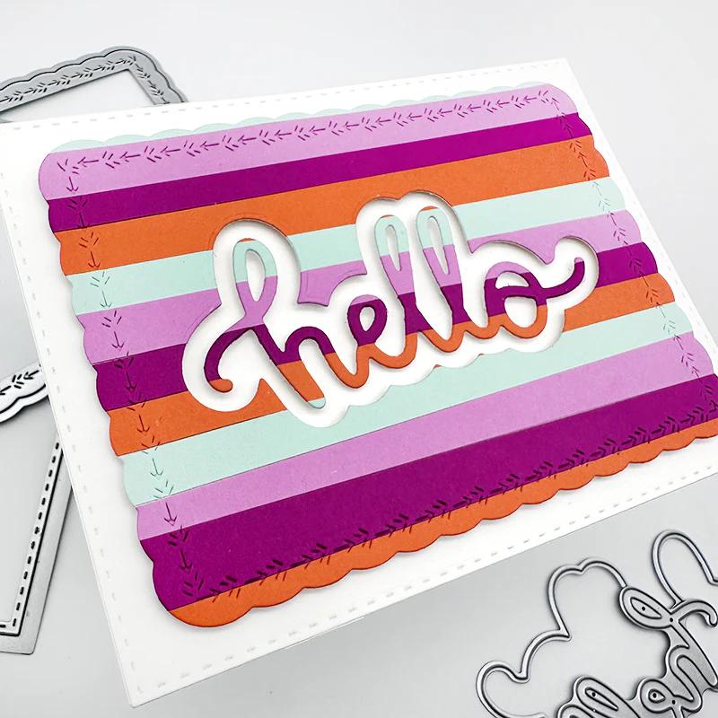 Hi, hey hello Word Dies Large Style