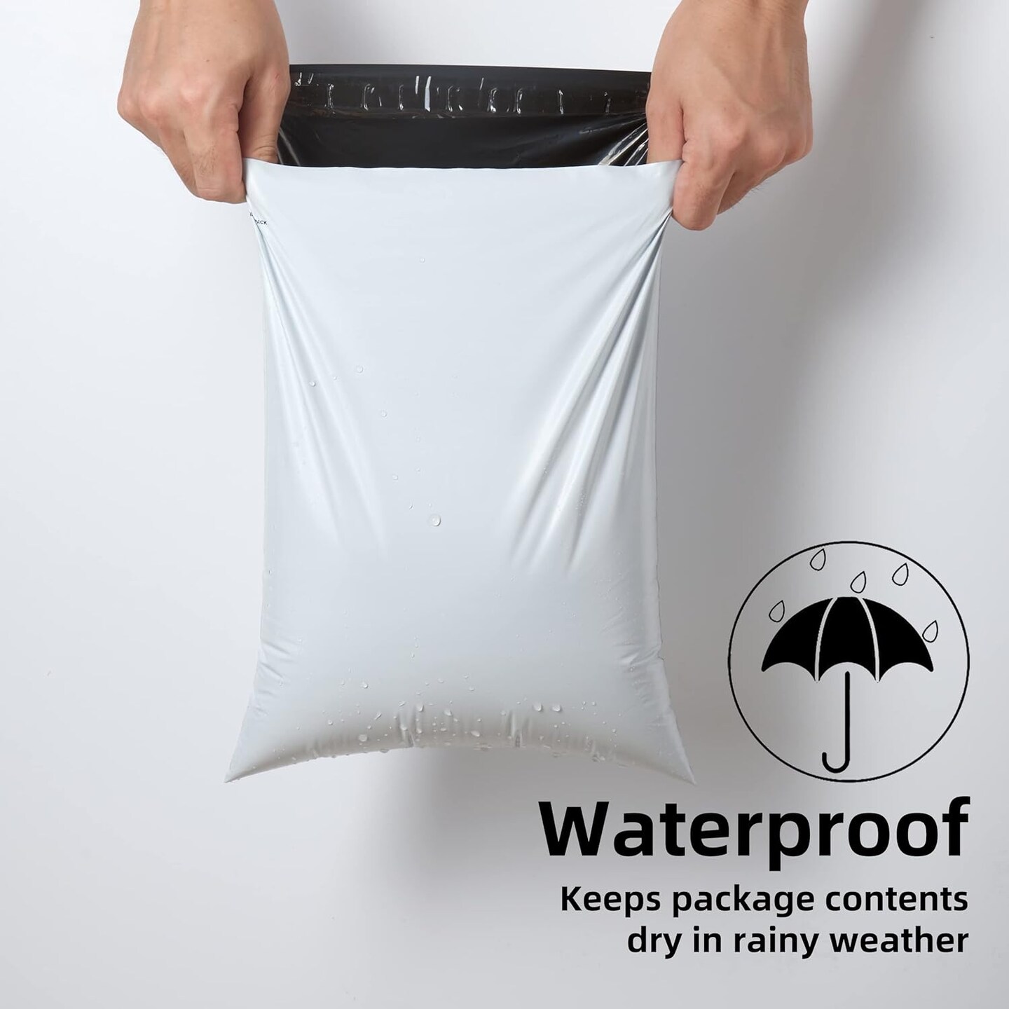 Poly Mailers Shipping Envelope Self Sealing Bags (12x15.5 100pc),White