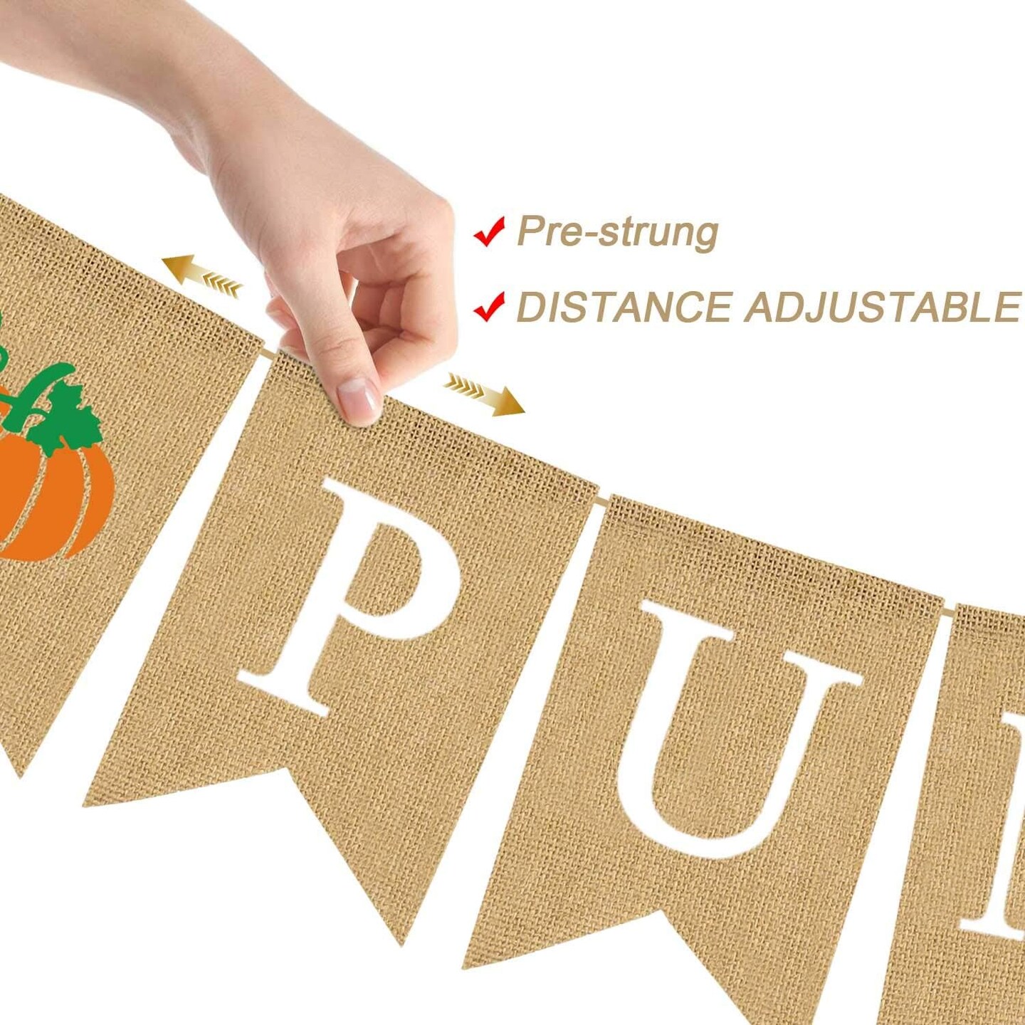 Jute Burlap Little Pumpkin Banner Fall Baby Shower Gender Reveal