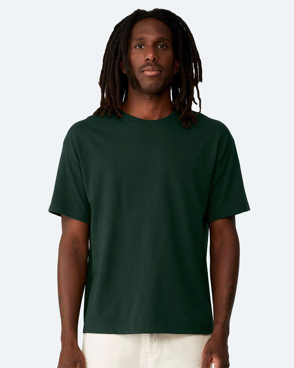 BELLA + CANVAS Heavyweight Crewneck Short Sleeve T-Shirt for Layering Fits & Custom Print Blank Tee