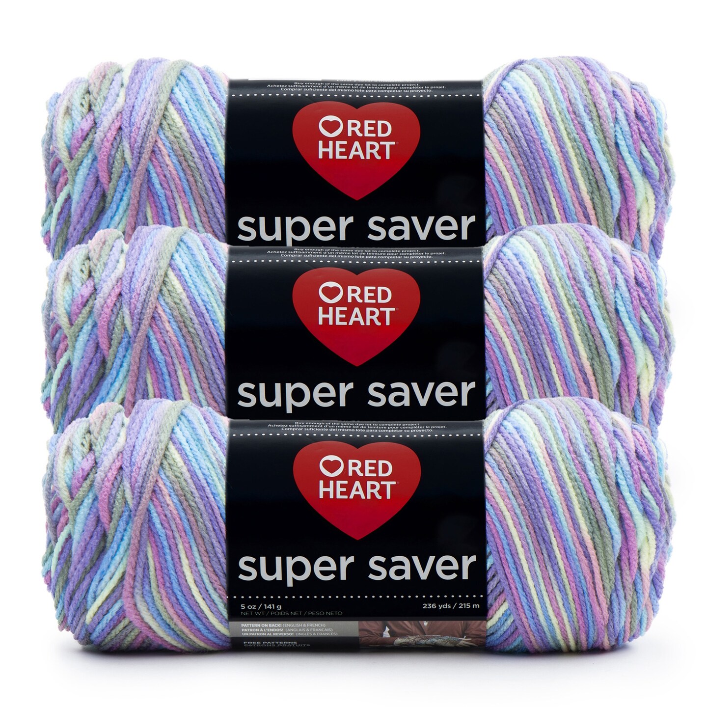Red Heart Super Saver Yarn 24 Pack-Monet