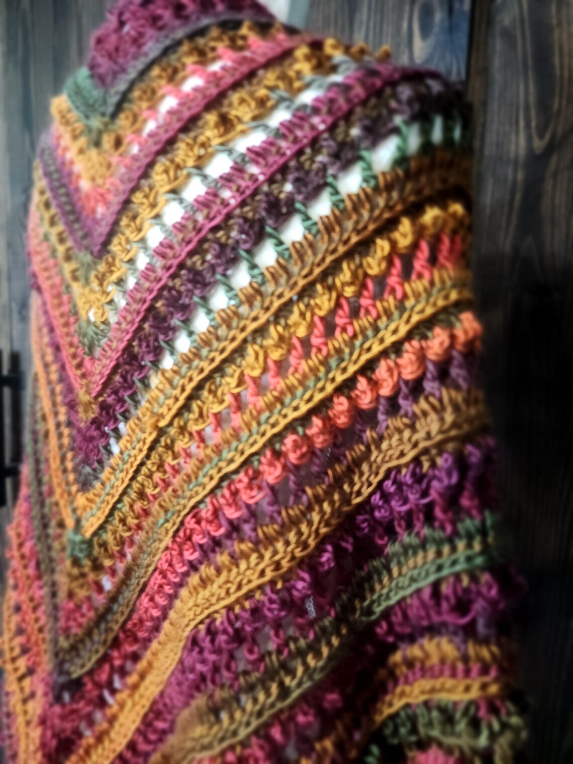 小物 24AW ARTS&SCIENCE / Trio color shawl S 24AW ARTS&SCIENCE / Trio color shawl S Order now Black Yarn Dyed