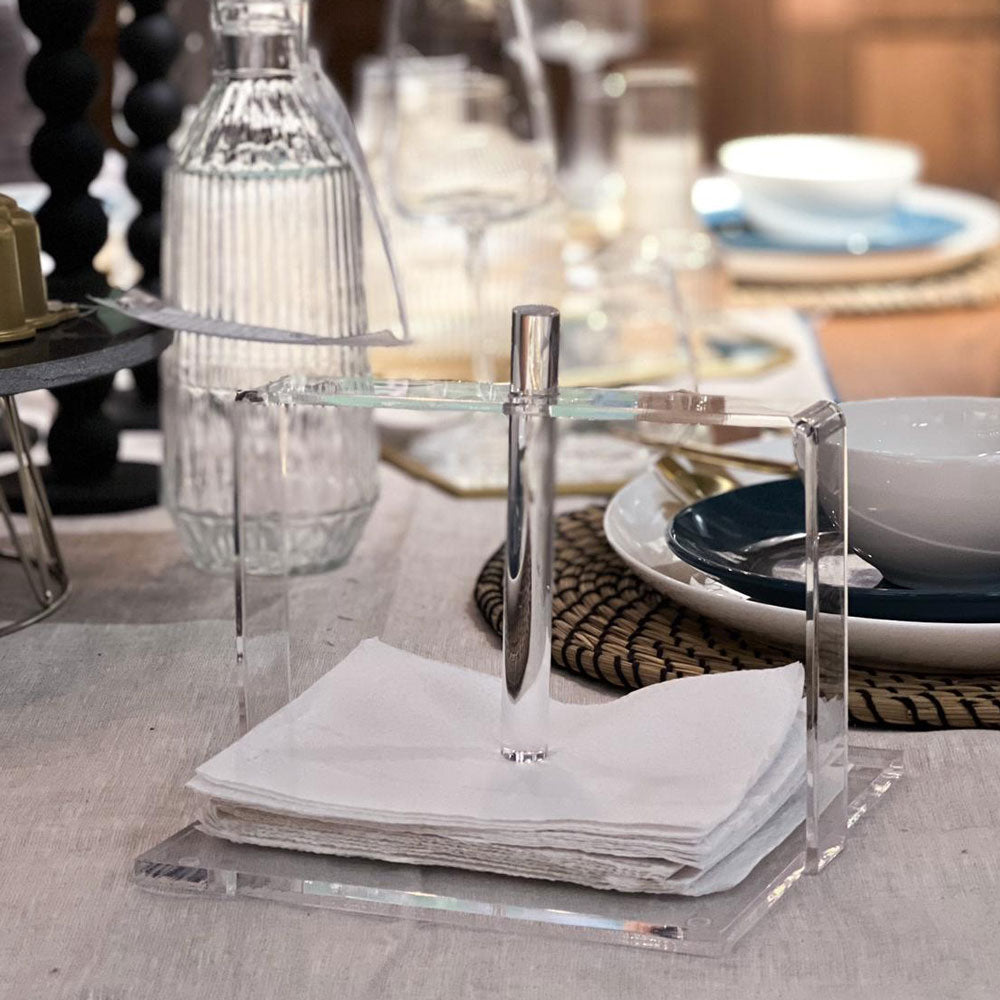 Sleek Lucite Napkin Holder