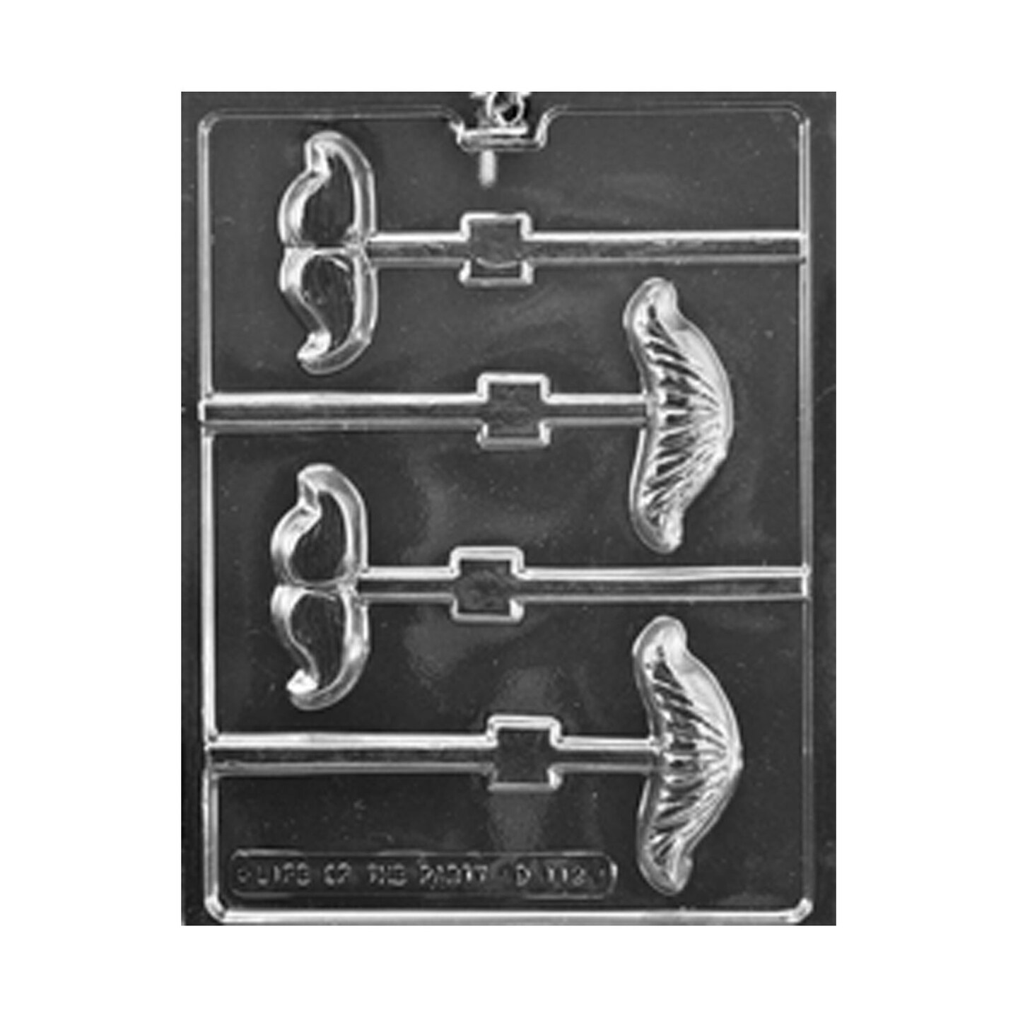Mustache Assortment Lolly Chocolate Mold