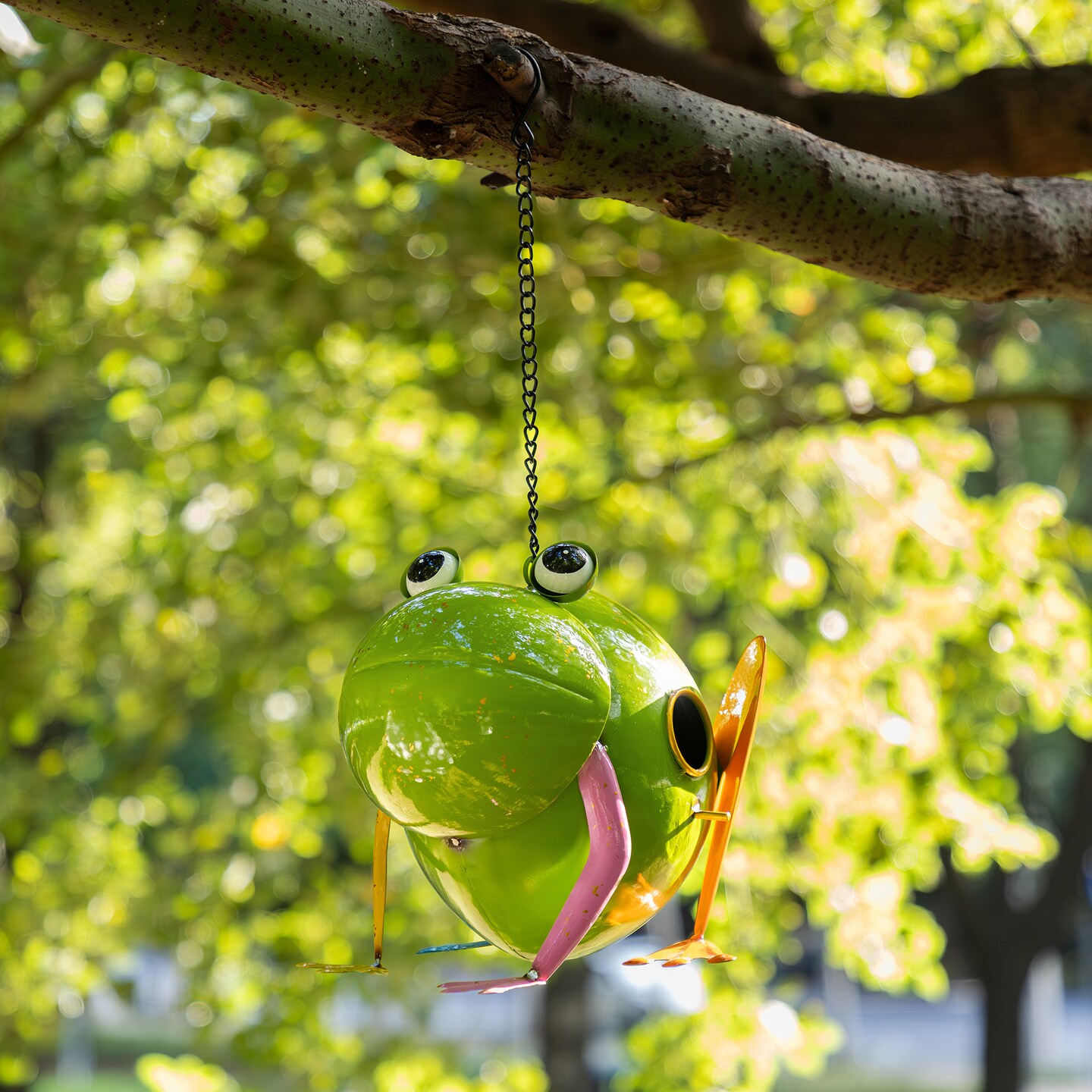 Set of 2 9''L Metal Glossy Frog Outdoor Garden Birdhouse | Michaels