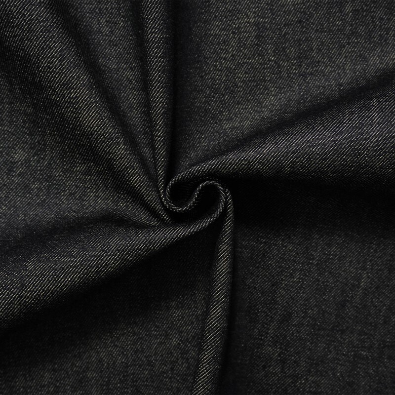 Black 11 oz. Famous Denim Co. Cotton Italian Denim Twill Fabric By the Yard