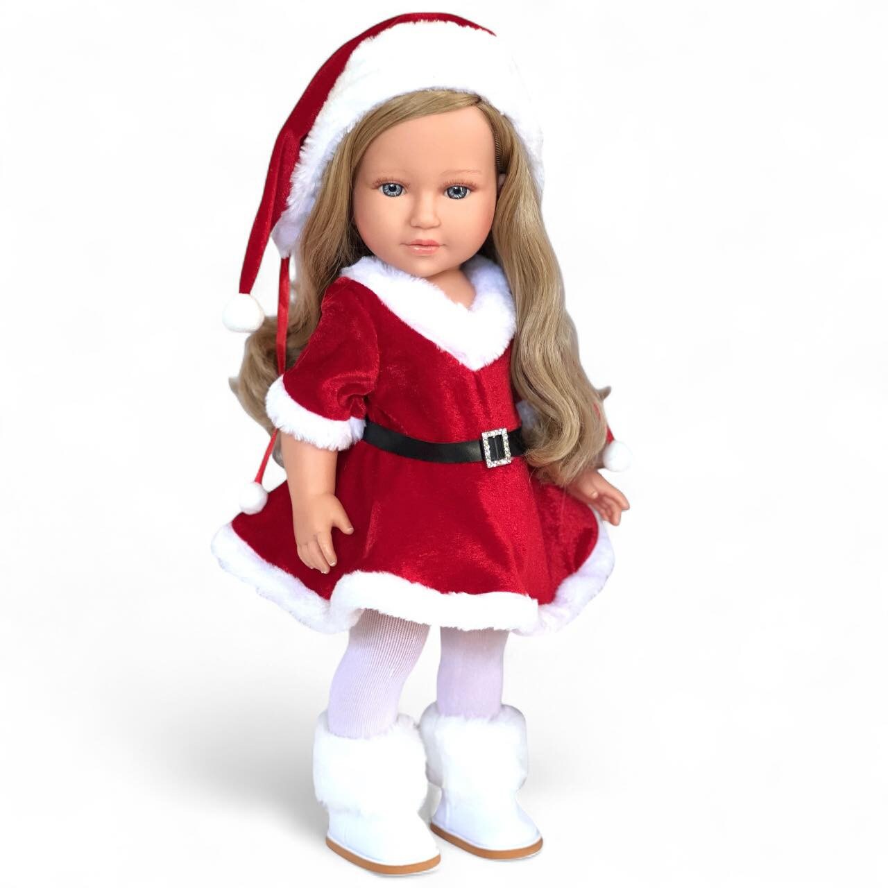 MBD® 18 Inch Doll Clothes| Santa Dress with Accessories| Fits Kennedy and Friends Dolls- Doll is not included
