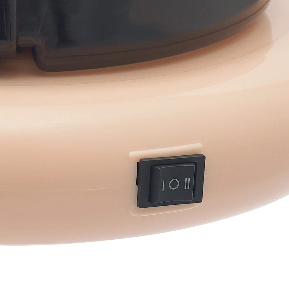 Mini Pottery Wheel Machine for Kids & Beginners, 12V Electric Ceramic Wheel with LED Light