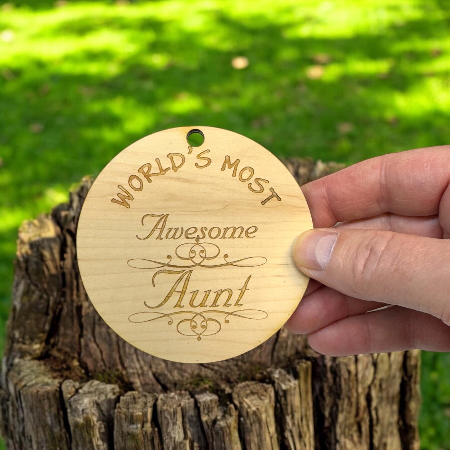 Worlds most Awesome Aunt - Ornament