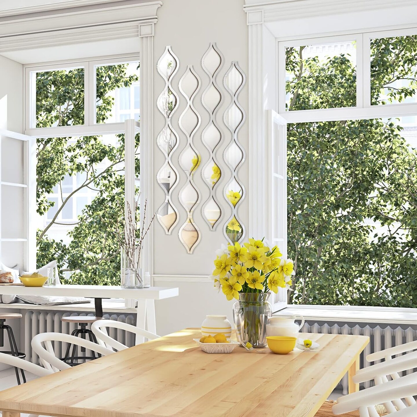 Teardrop Mirror Wall Art Decorative Mirror Wall